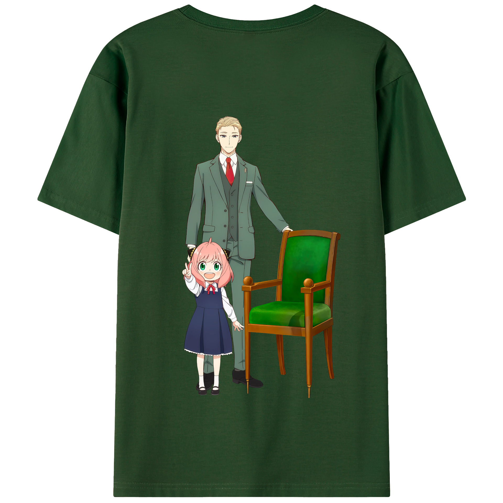 （画像用） SPY×FAMILY间谍家家酒 綿100％半袖Tシャツ（背面プリント）